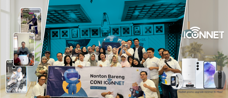 ICONNET Sukses Gelar Nonton Bareng CONI di 25 Kota, Puaskan Lebih dari Pelanggan Setia